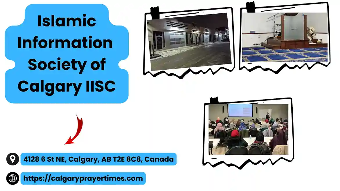 Spacious interior of the IISC Calgary featuring a library, classroom, or prayer hall for Islamic studies and community programs.