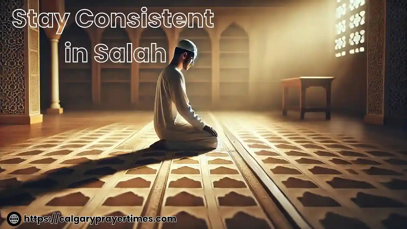 Muslim night routine in a calm room before sleeping.