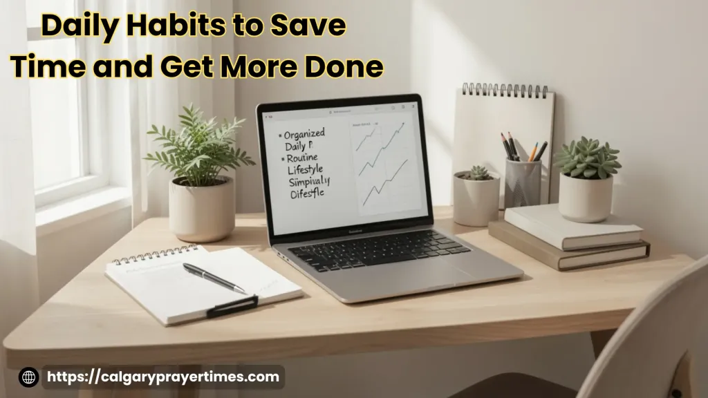 Organized daily planning routine.