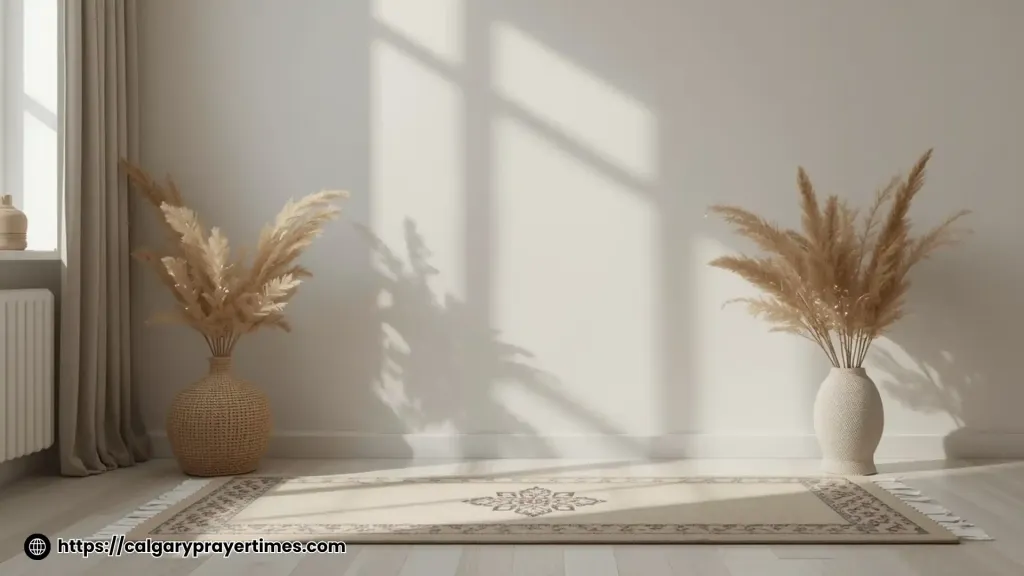 Person making Dua in a peaceful room.