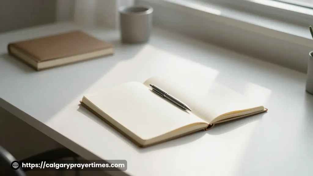 Clean workspace showing focus on one task.