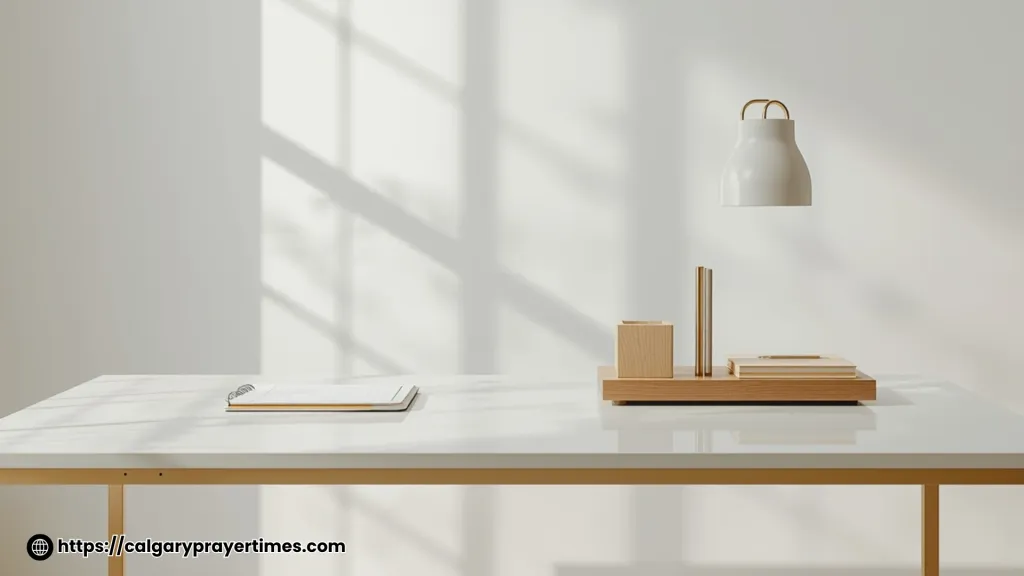 Clean and organized workspace setup.